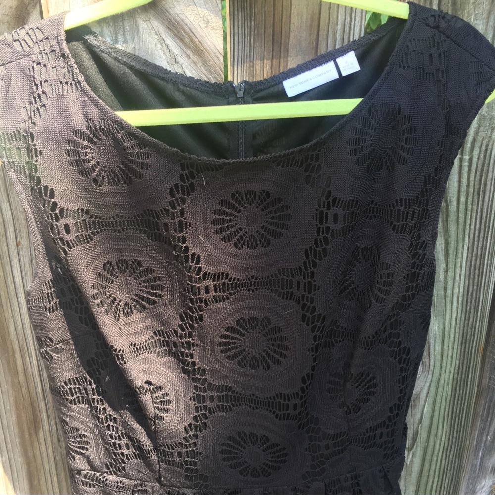 NY & Company Lace Black Dress - Picture 3 of 4